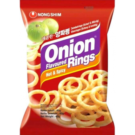 Nongshim onion rings ( 20 x 40gr ) hot spicy