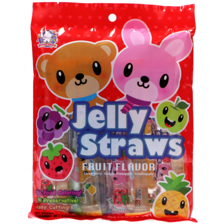 ABC Jelly Straws Bear and Bunny 300gr 