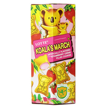 Lotte Koala Machi fragola ( 6 x 37g ) snack asiatico