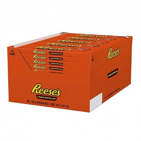 REESES reese's PEANUT BUTTER CUPS ( 40 x 63g ) 3 cups  